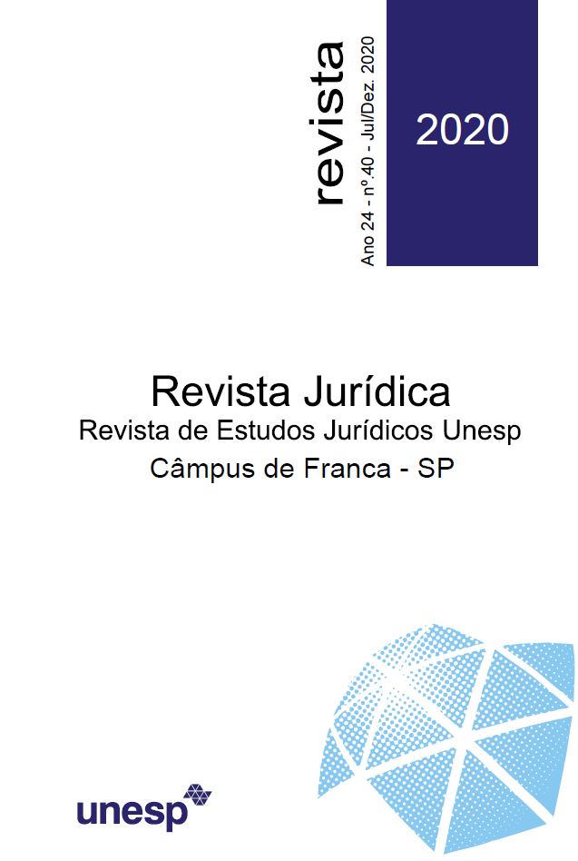					Visualizar v. 24 n. 40 (2020): Revista de Estudos Jurídicos da UNESP
				