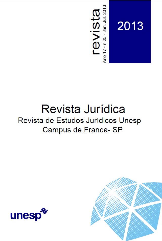 					Visualizar v. 17 n. 25 (2013): Revista de Estudos Jurídicos da UNESP
				